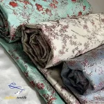 ژاکارد گل برجسته و طلا کوی